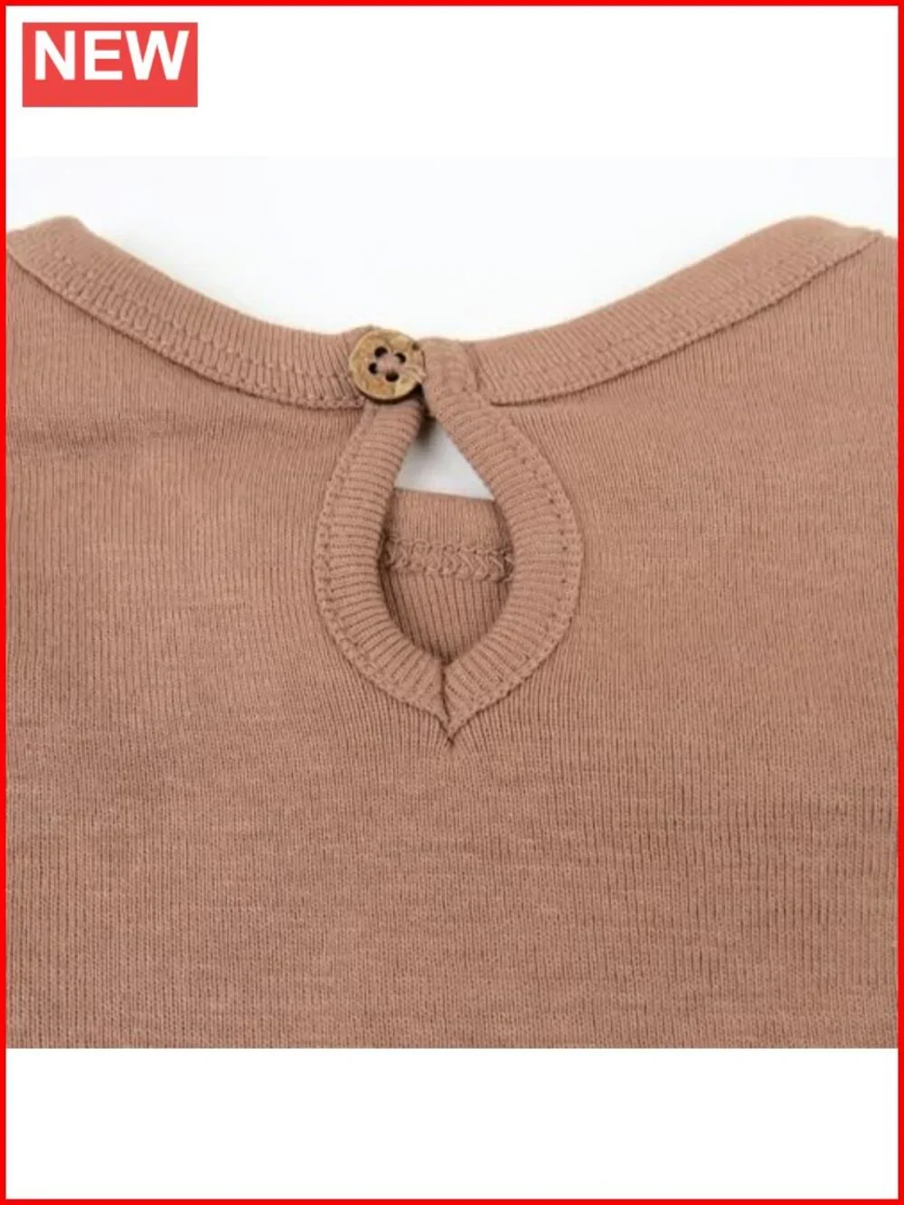 5-Pack Baby Girls Long Sleeve Ruffle Shoulder Bodysuits 100% Organic Cotton